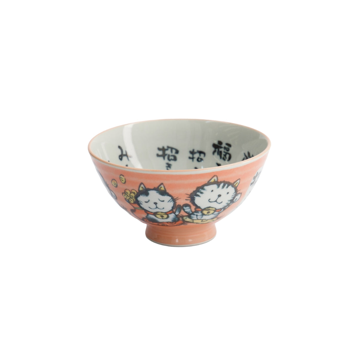 Tokyo Design Studio Kawaii Rice Bowl 11.5x6cm Cat Neko - Blessed Pink