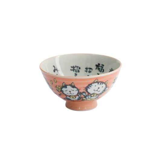 Tokyo Design Studio Kawaii Rice Bowl 11.5x6cm Cat Neko - Blessed Pink