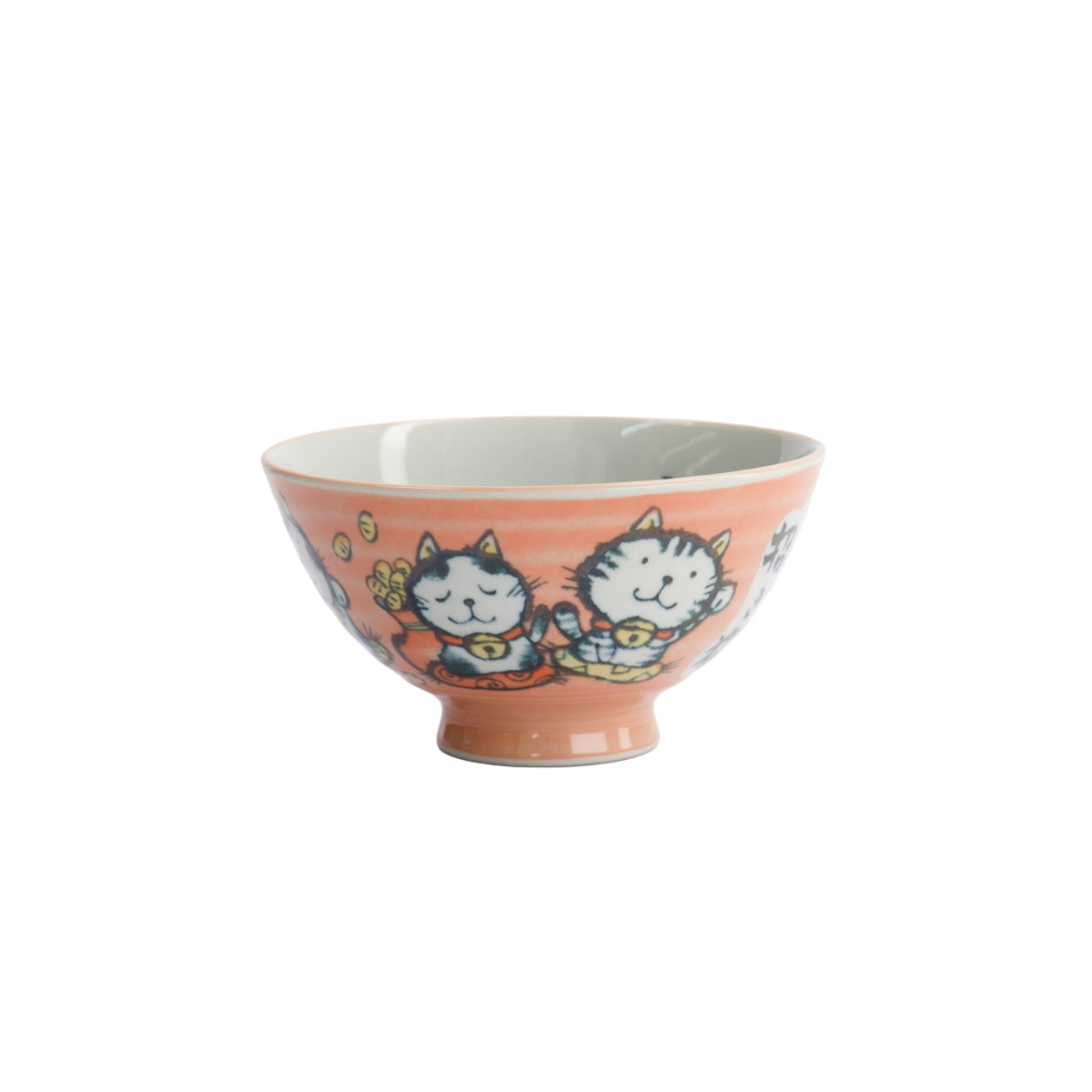 Tokyo Design Studio Kawaii Rice Bowl 11.5x6cm Cat Neko - Blessed Pink