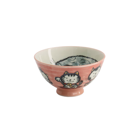 Tokyo Design Studio Kawaii Rice Bowl 11.5x6cm Cat Neko - Meow Pink
