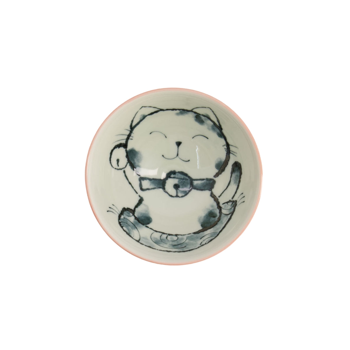 Tokyo Design Studio Kawaii Rice Bowl 11.5x6cm Cat Neko - Meow Pink