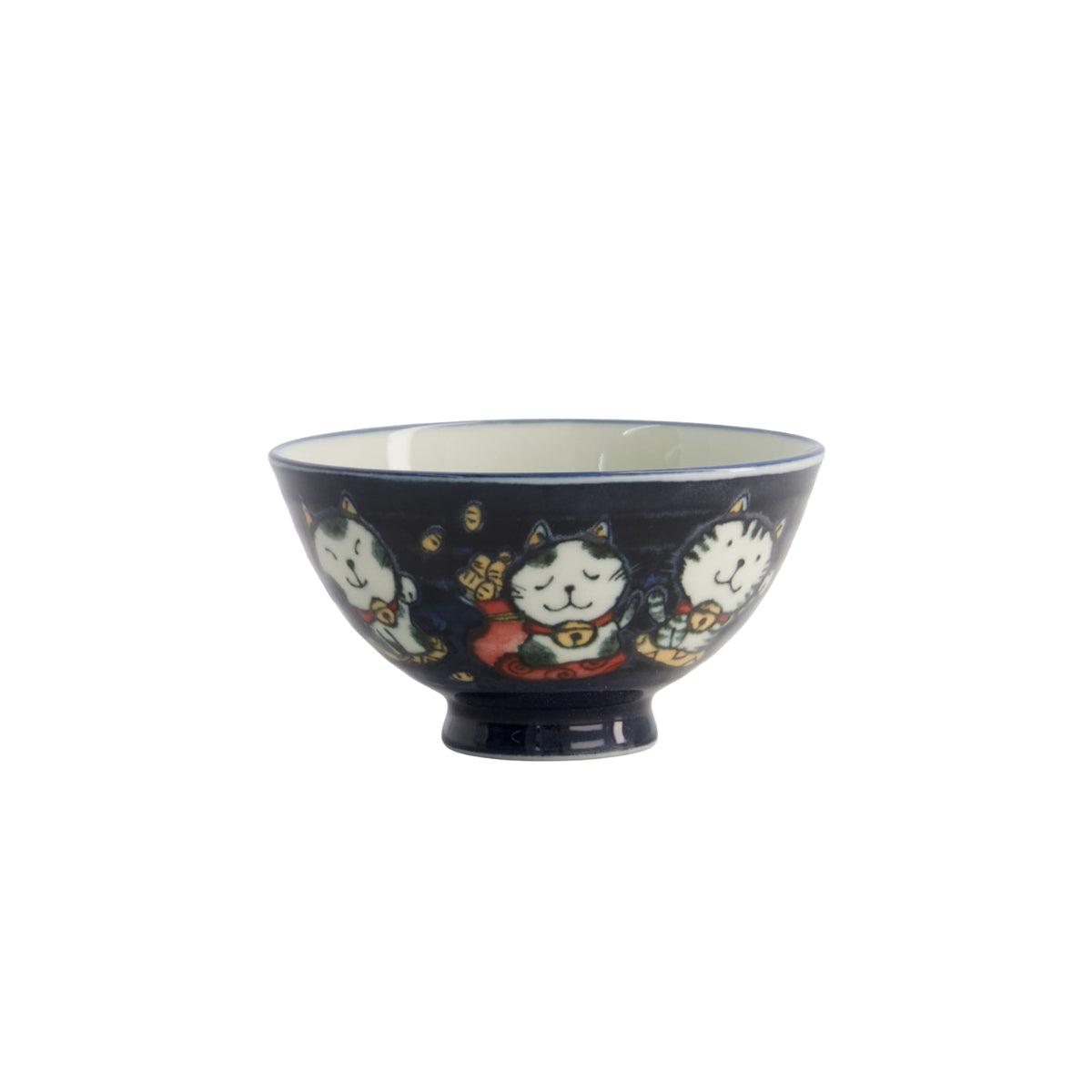 Tokyo Design Studio Kawaii Rice Bowl 11.5x6cm Cat Neko - Meow Blue