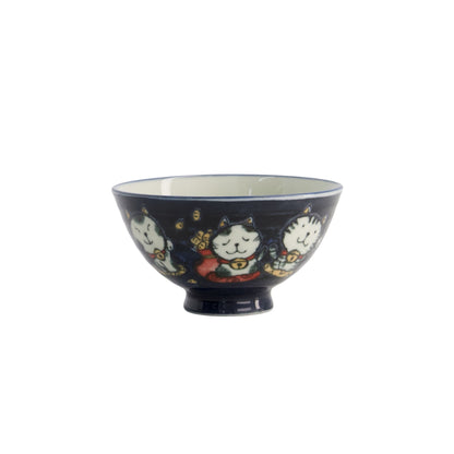 Tokyo Design Studio Kawaii Rice Bowl 11.5x6cm Cat Neko - Meow Blue