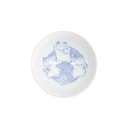 Tokyo Design Studio Kawaii Rice Bowl 11.5x6cm Cat Neko - Fish Pink