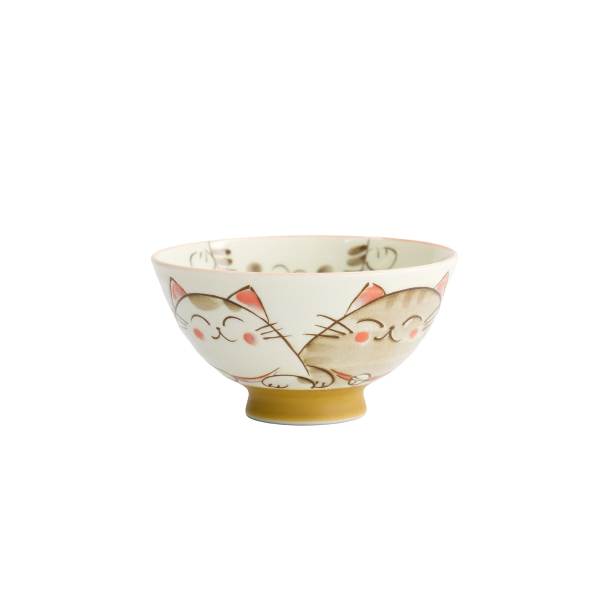 Tokyo Design Studio Kawaii Rice Bowl 11.5x6cm Cat Neko - White