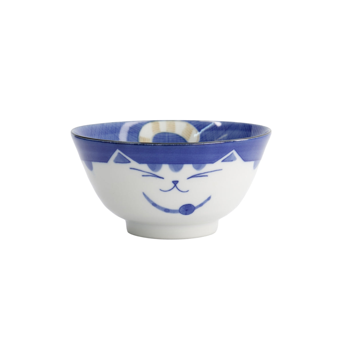 Tokyo Design Studio Kawaii Neko Cat Tayo Bowl 13x6.5cm - Blue