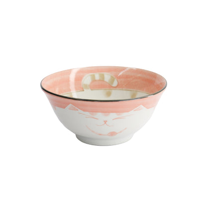 Tokyo Design Studio Kawaii Neko Cat Tayo Bowl 15x7cm - Pink