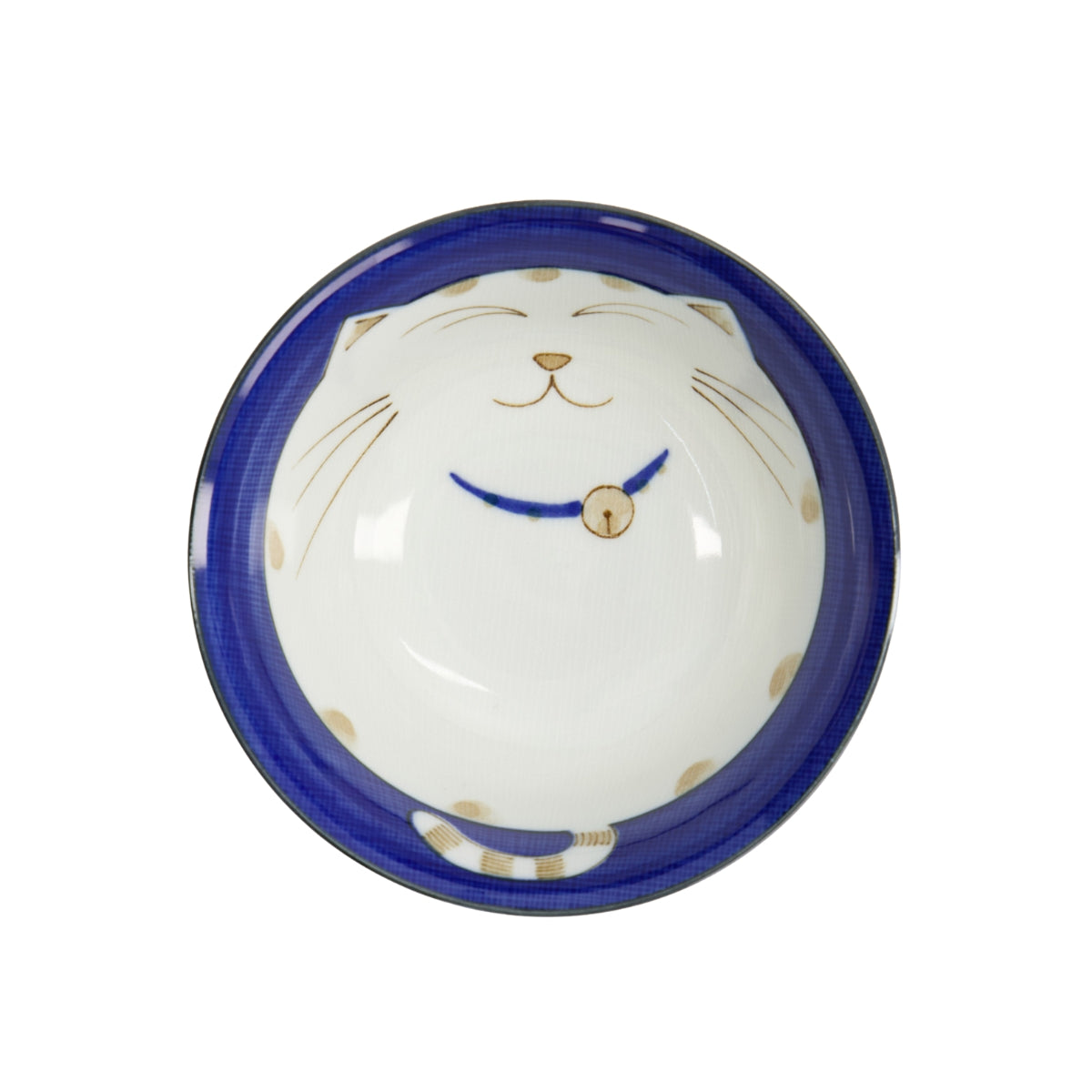 Tokyo Design Studio Kawaii Neko Cat Tayo Bowl 15x7cm - Blue