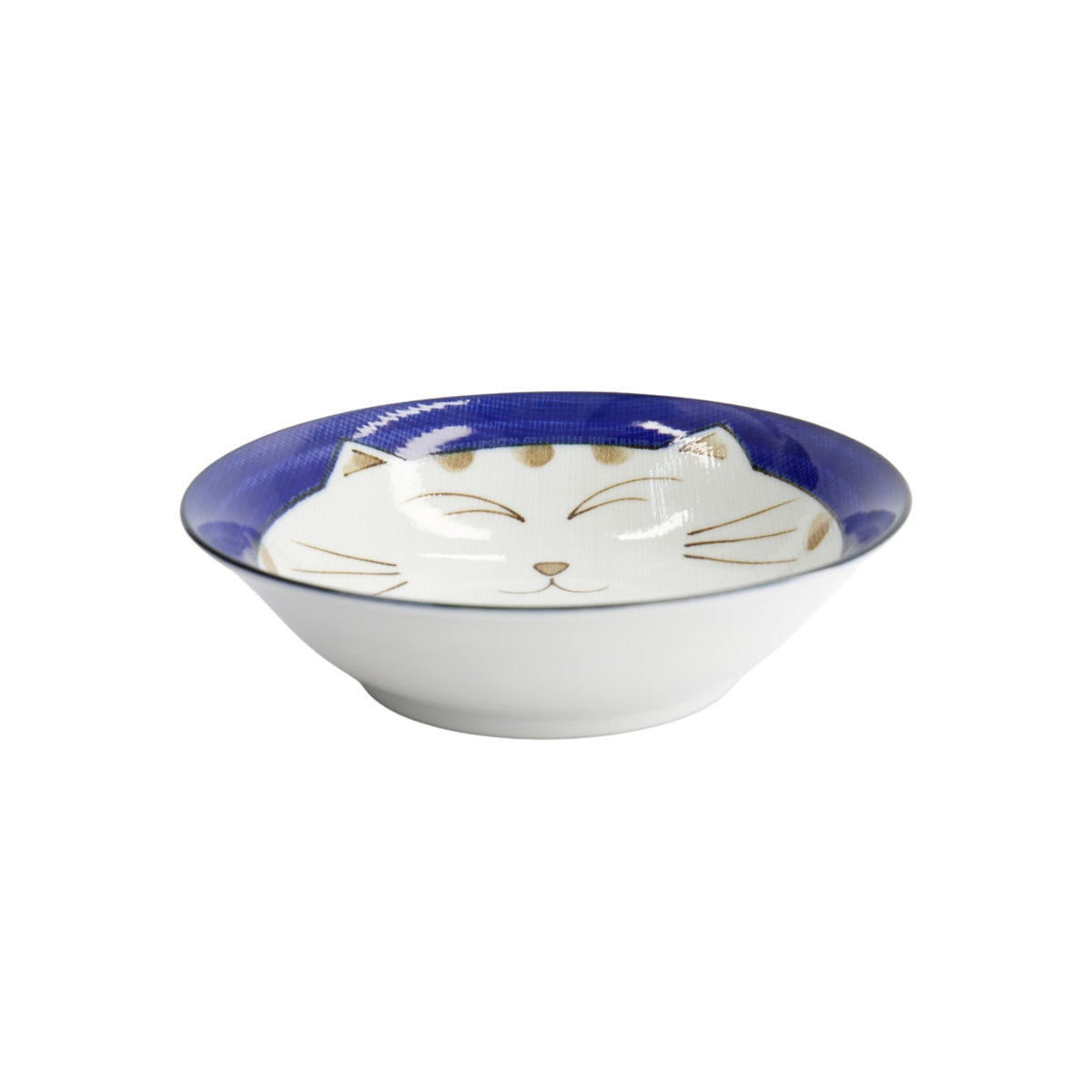 Tokyo Design Studio Kawaii Neko Cat Bowl 16.5x5cm - Blue