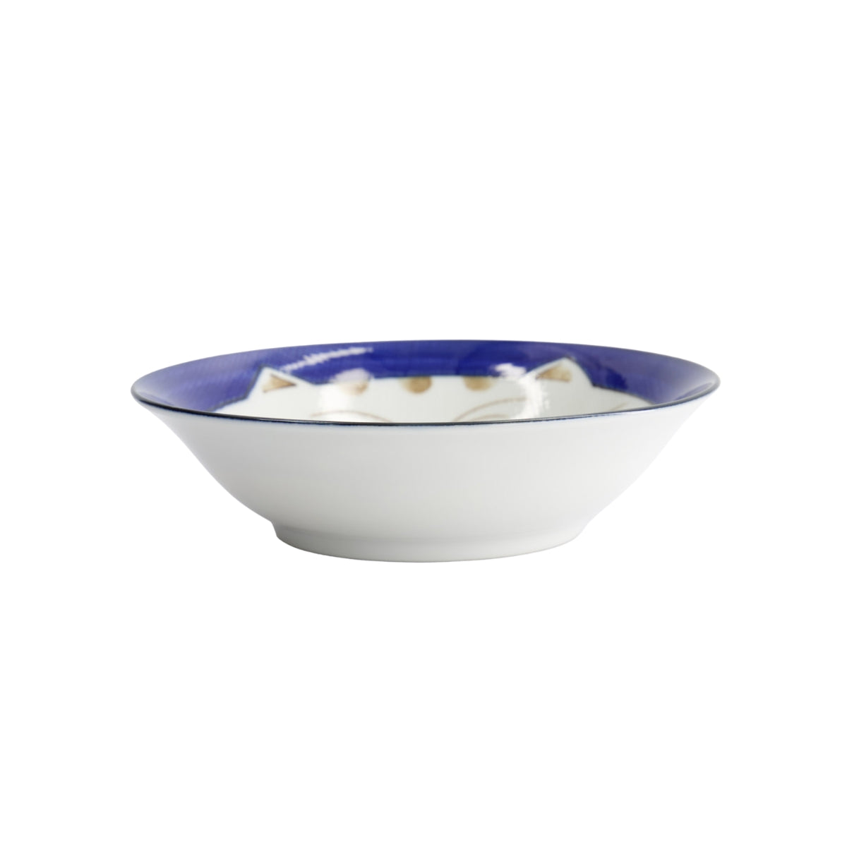 Tokyo Design Studio Kawaii Neko Cat Bowl 16.5x5cm - Blue