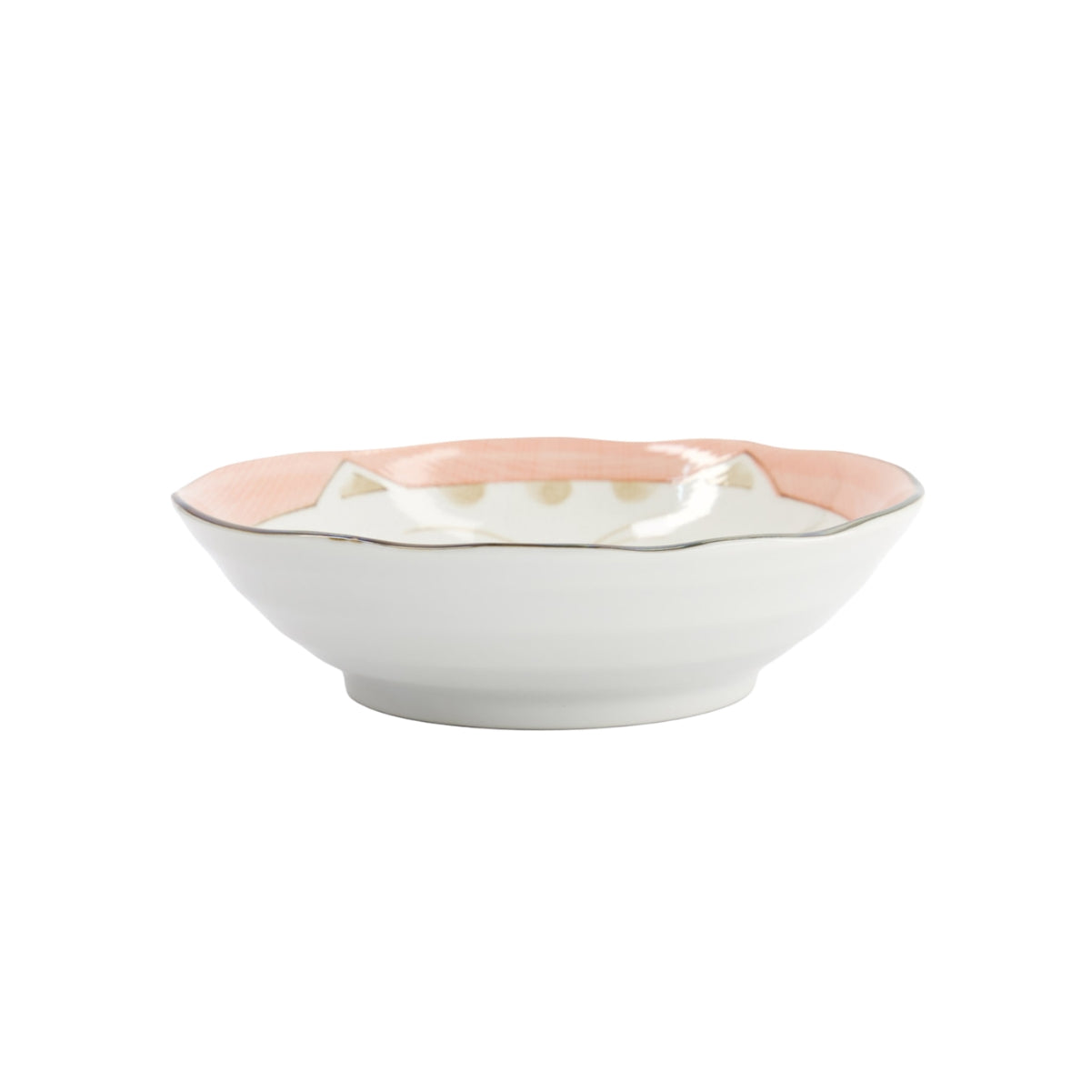Tokyo Design Studio Kawaii Neko Cat Bowl 16.5x5cm - Pink
