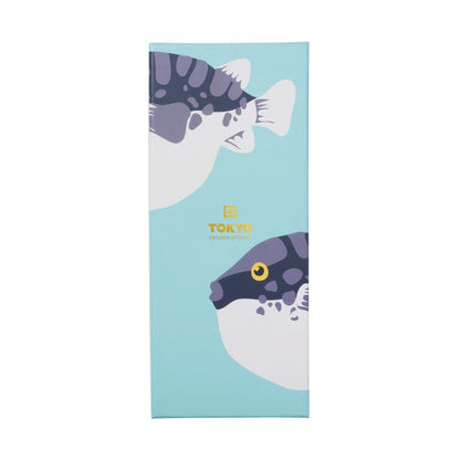 Tokyo Design Studio Blow Fish Chopsticks 4pc With Rest Gift Boxed - Assorted