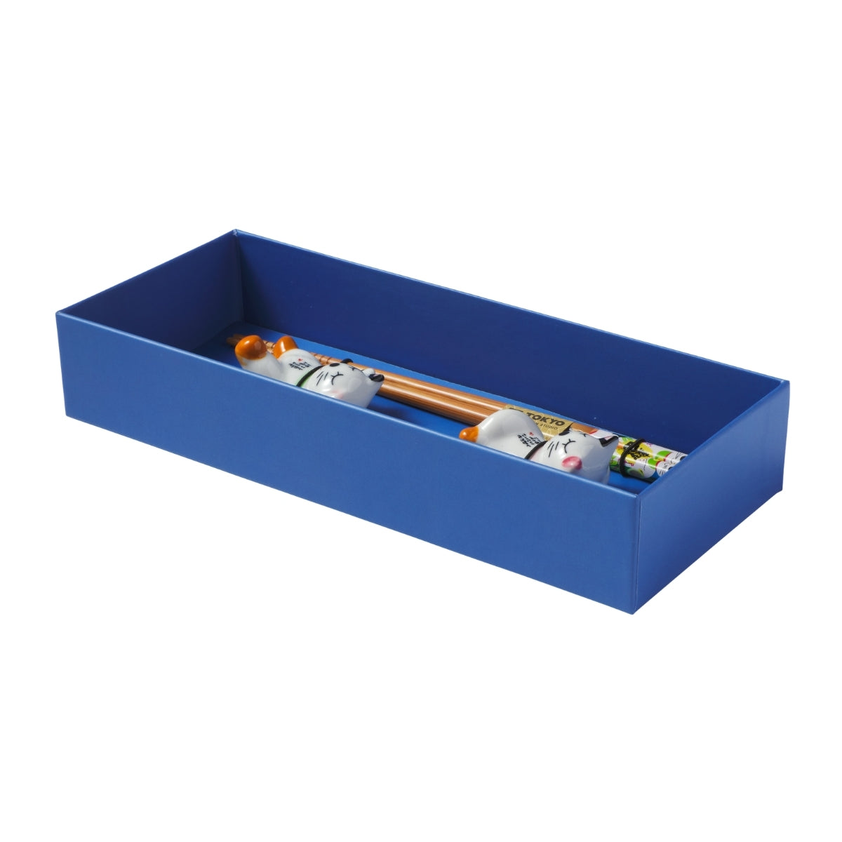 Tokyo Design Studio Lucky Cat Hanami Chopsticks 4pc With Rest Gift Boxed - Assorted