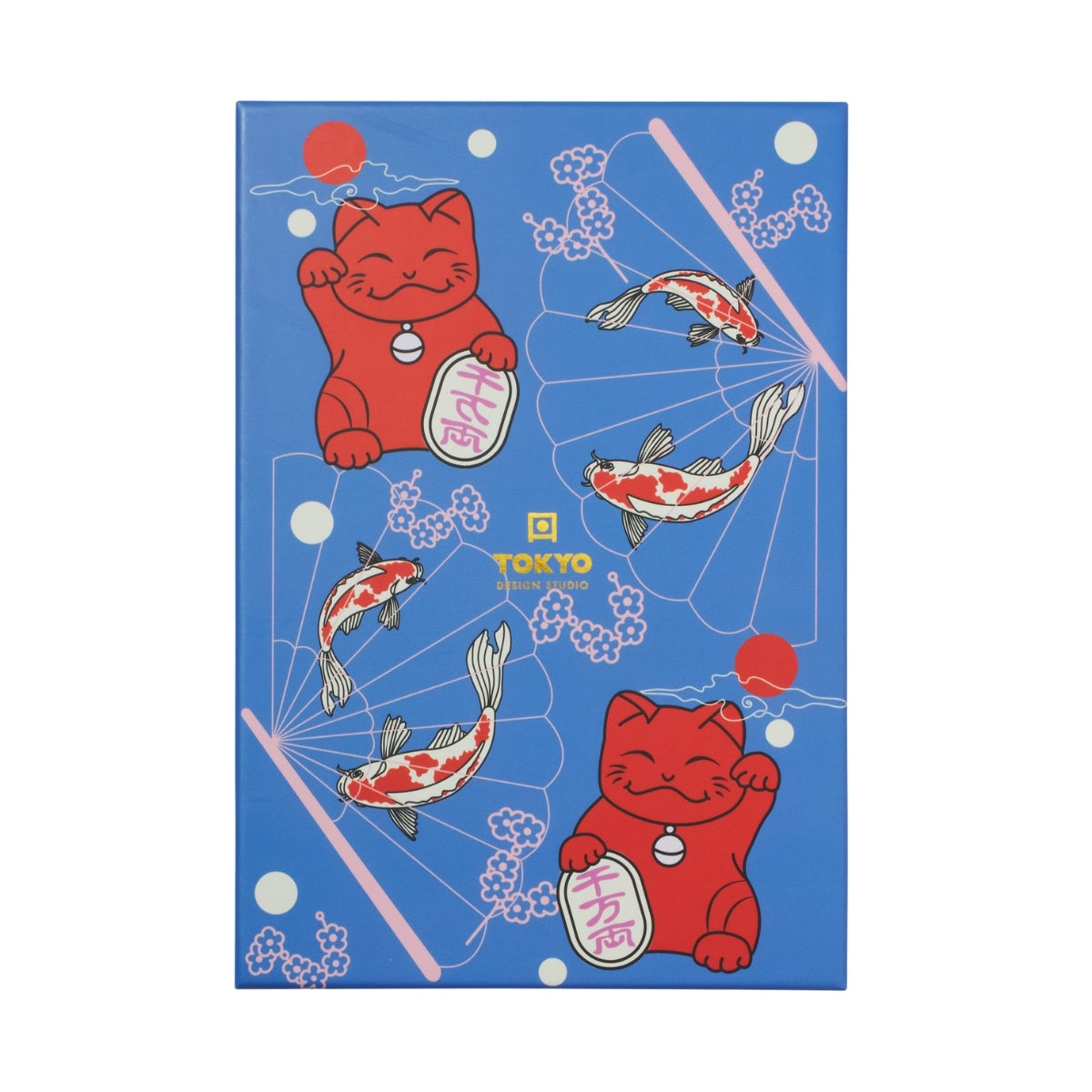 Tokyo Design Studio Lucky Cat Hanami Chopsticks 10pc With Rest Gift Boxed - Assorted