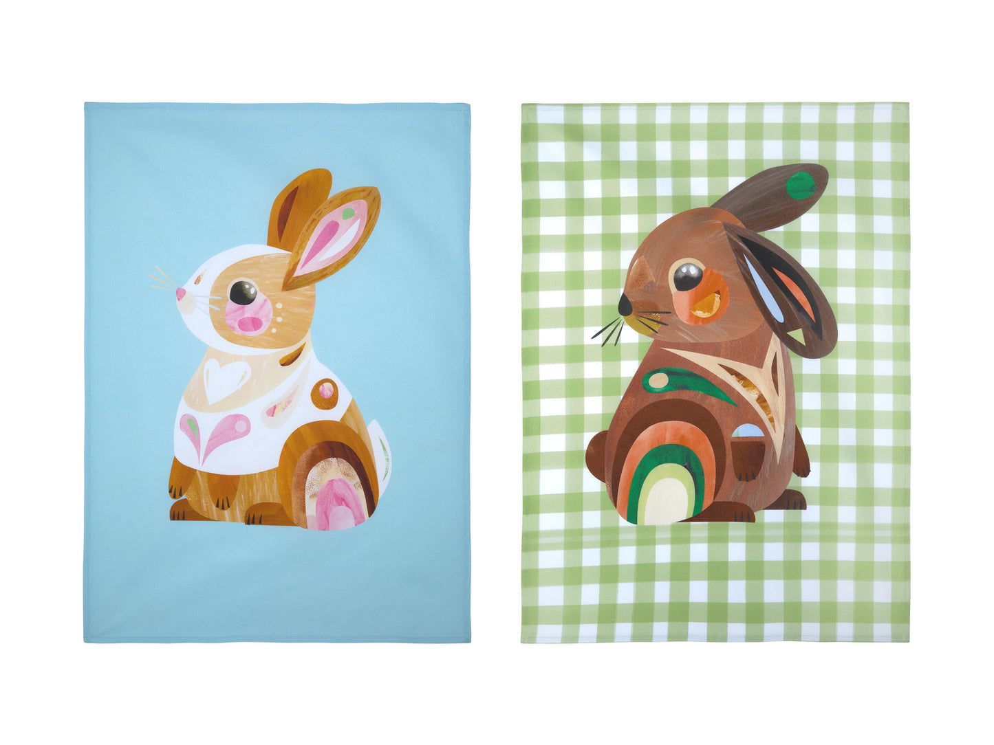 Pete Cromer Barn Friends Tea Towel Set of 2 50x70cm Bunny