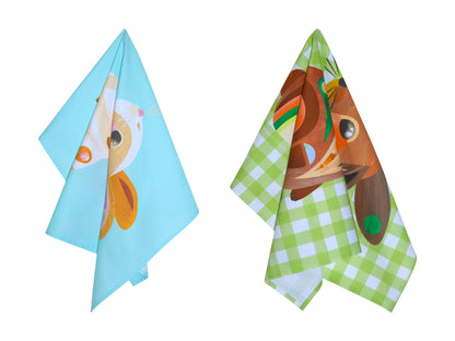 Pete Cromer Barn Friends Tea Towel Set of 2 50x70cm Bunny