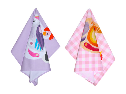 Pete Cromer Barn Friends Tea Towel Set of 2 50x70cm Chook