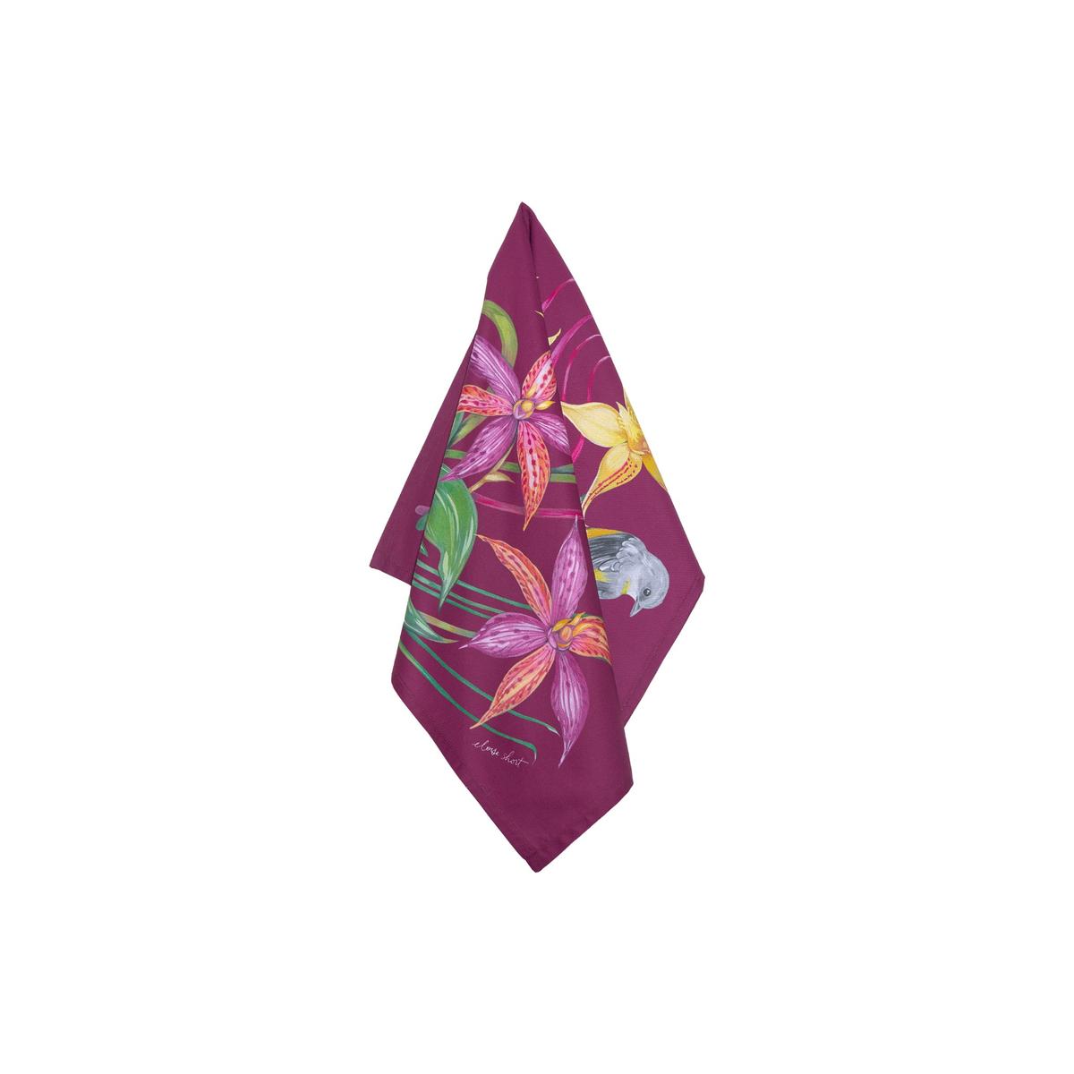 Eloise Short Lyric Tea Towel 50x70cm Yellow Robin