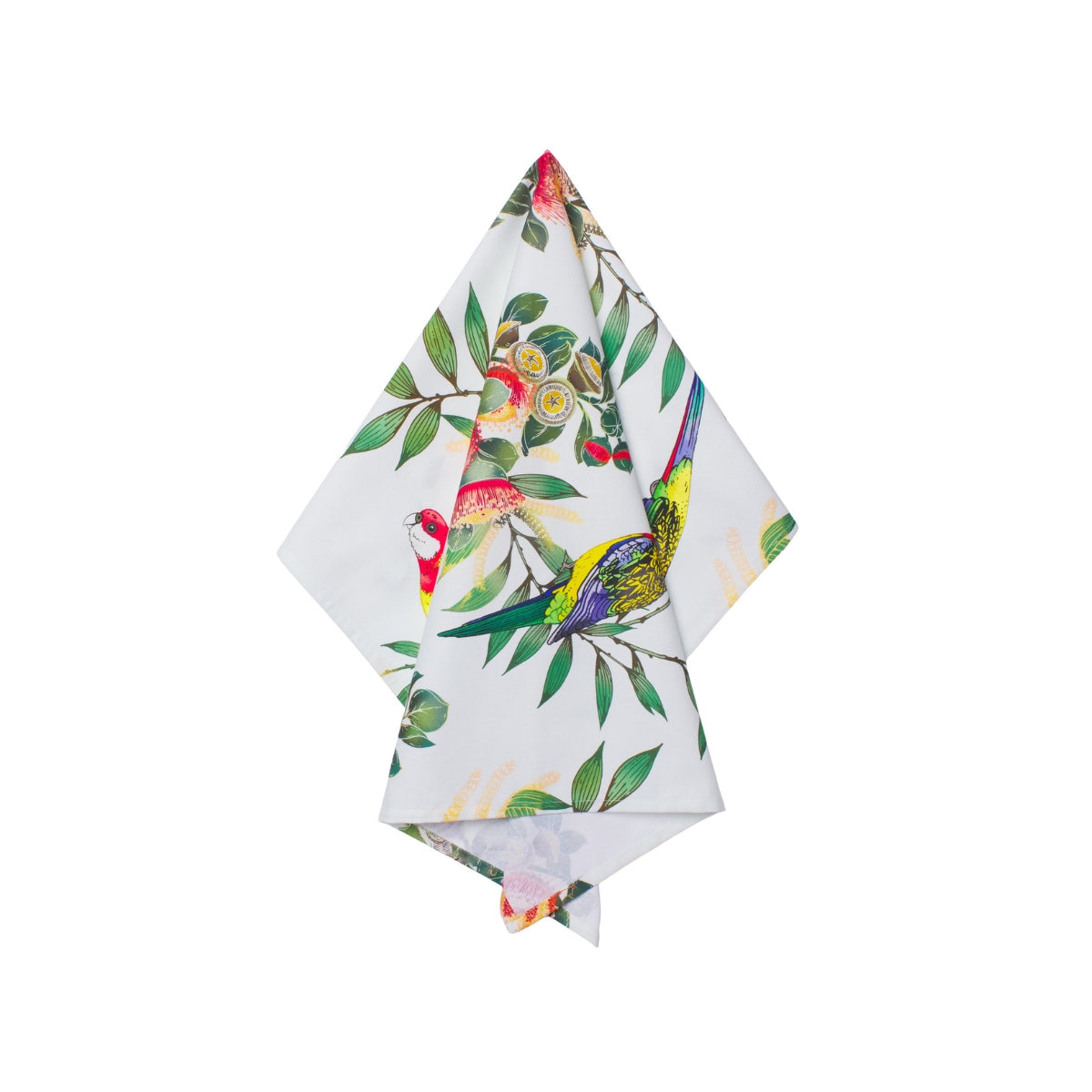 Maxwell & Williams Eloise Short Native Grace Eastern Rosella Tea Towel 50x70cm