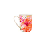 Teas and Cs Dahlia Daze Lidded Mug With Infuser 340ML Pink Gift Boxed