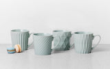 Lifestyle image of the Maxwell & Williams Nova Set of 4 Mugs in Sky Blue
