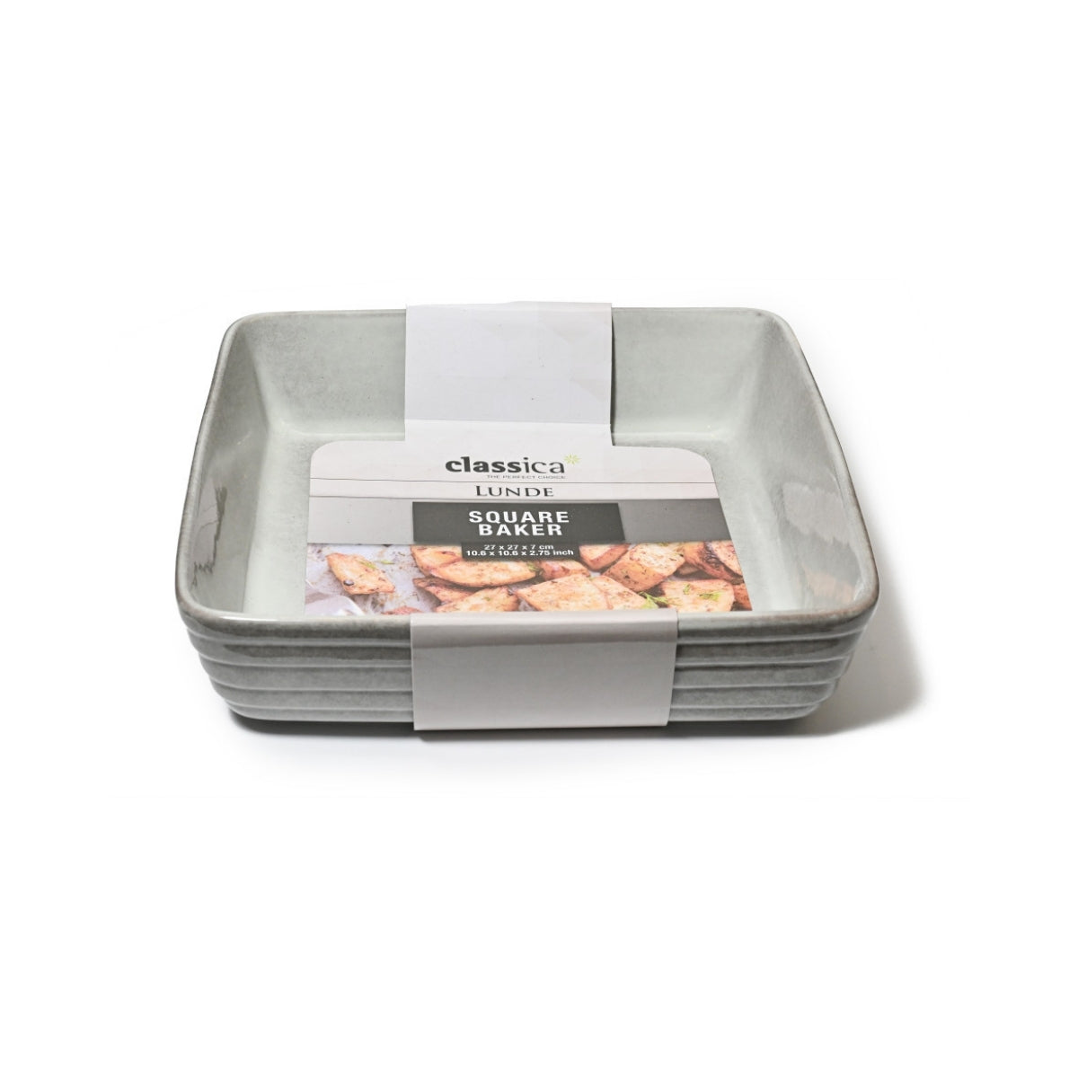 Lunde Square Baker - Reactive Grey