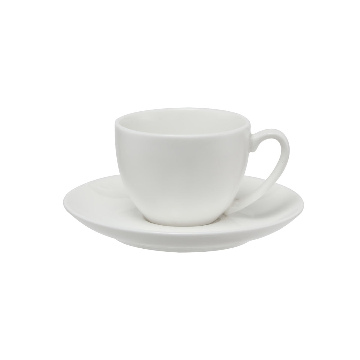 White Basics Coupe Demi Cup & Saucer 90ML
