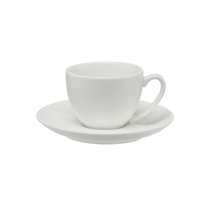 White Basics Coupe Demi Cup & Saucer 90ML