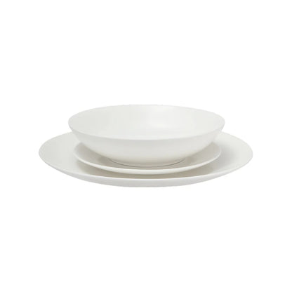 White Basics Tribeca Coupe Dinner Set 18pc Gift Boxed