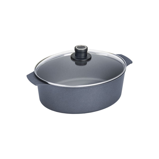 Diamond Lite Fix Handle Induction Oval Roast 31x26cm 6L With Lid Gift Boxed
