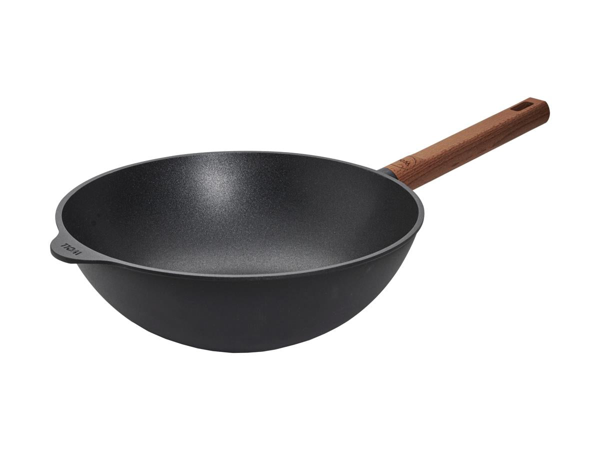 Woll Eco Logic Wooden Handle Wok 28cm