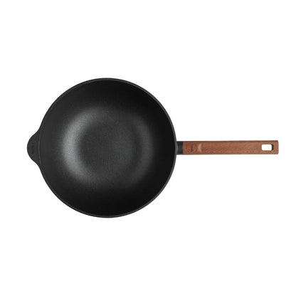WOLL Eco Logic Wooden Handle Wok 28cm