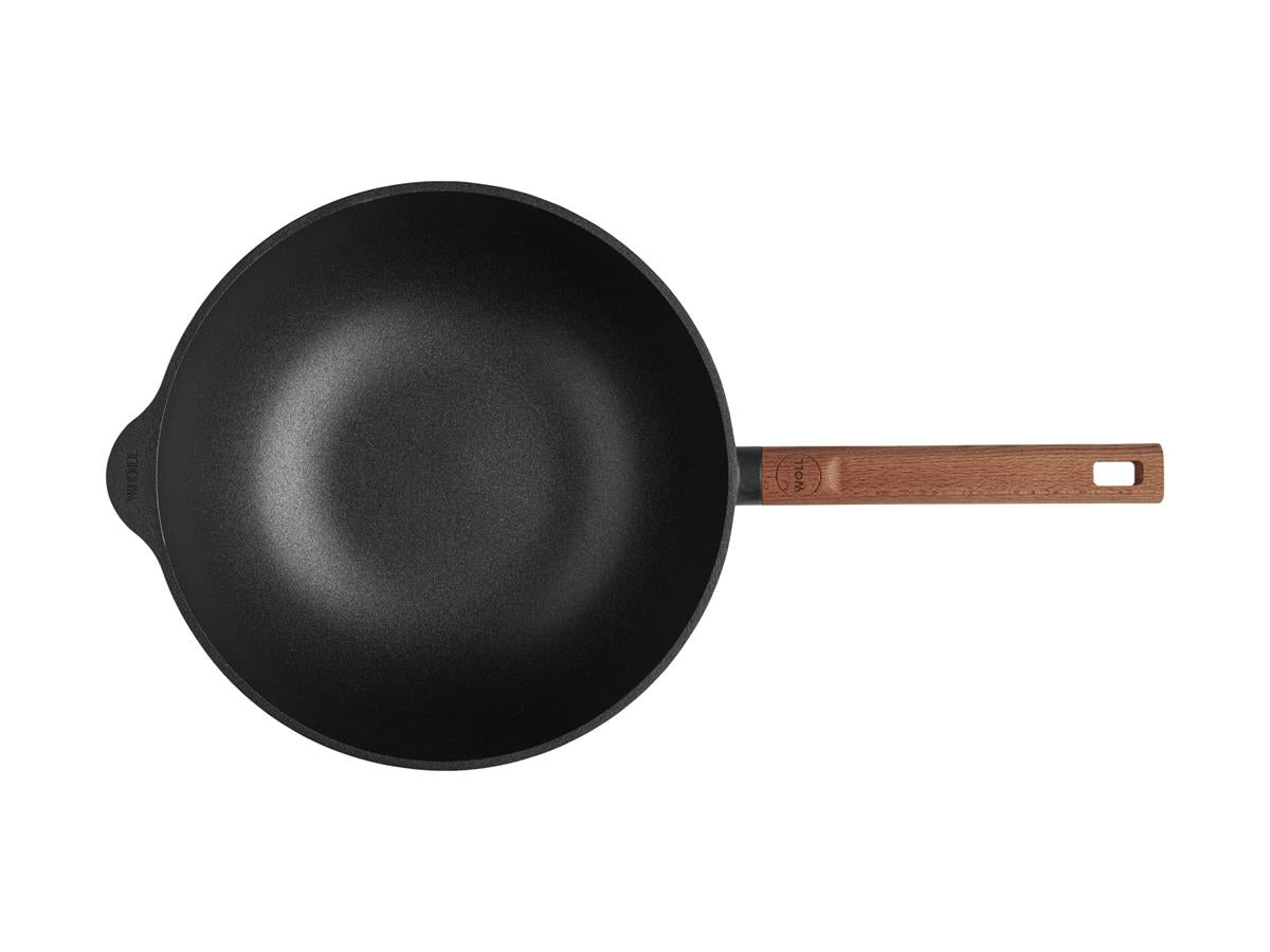 Woll Eco Logic Wooden Handle Wok 28cm