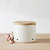 White Basics Garlic Pot 10cm Lifestyle | Maxwell & Williams | Matchbox