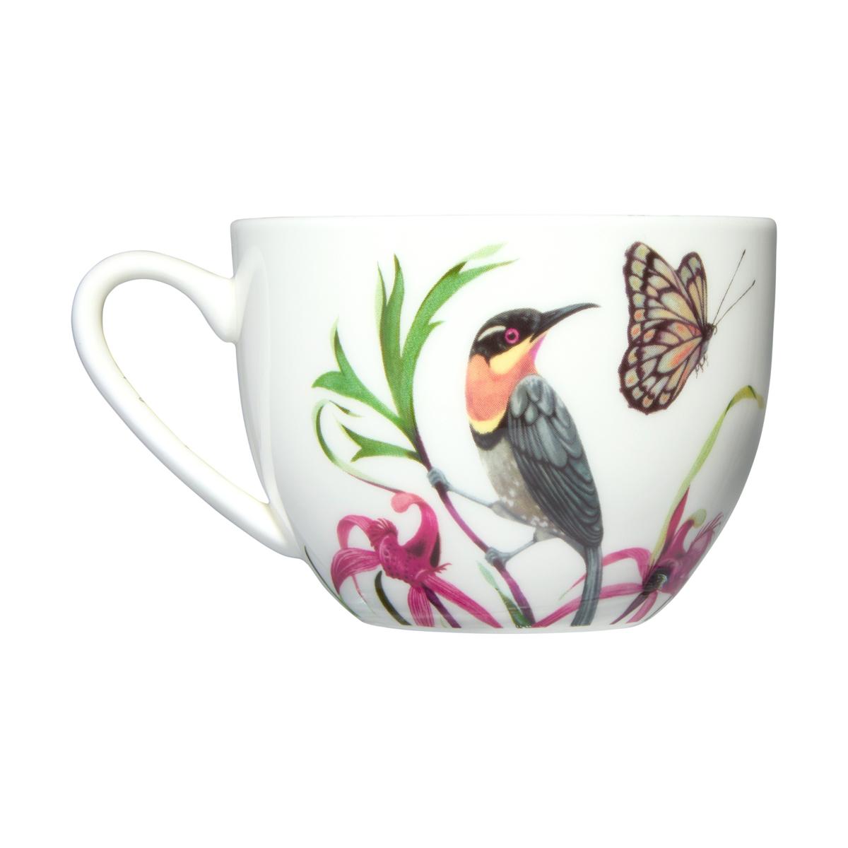 Eloise Short Lyric Cup & Saucer 240ML Spinebill Honeyeater Gift Boxed