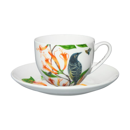 Eloise Short Lyric Cup & Saucer 240ML Regent Honeyeater Gift Boxed