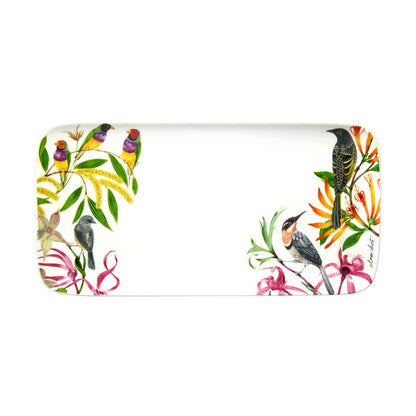 Eloise Short Lyric Rectangular Platter 29x15cm Birds Gift Boxed