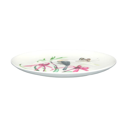 Eloise Short Lyric Coupe Plate 20cm Spinebill Honeyeater Gift Boxed