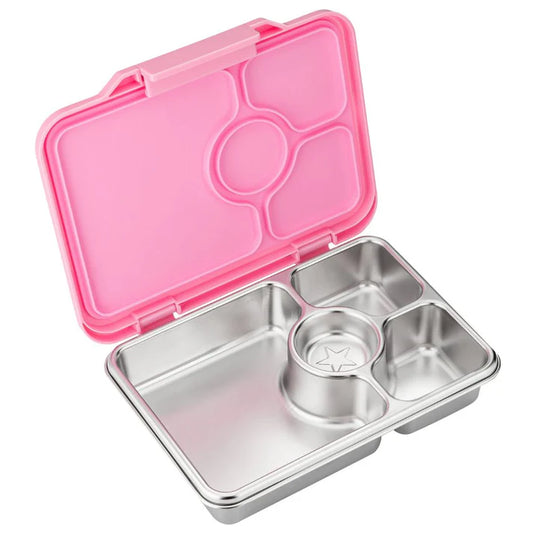 Pret Stainless Steel Bento Box 4 Compartment - Versailles Pink