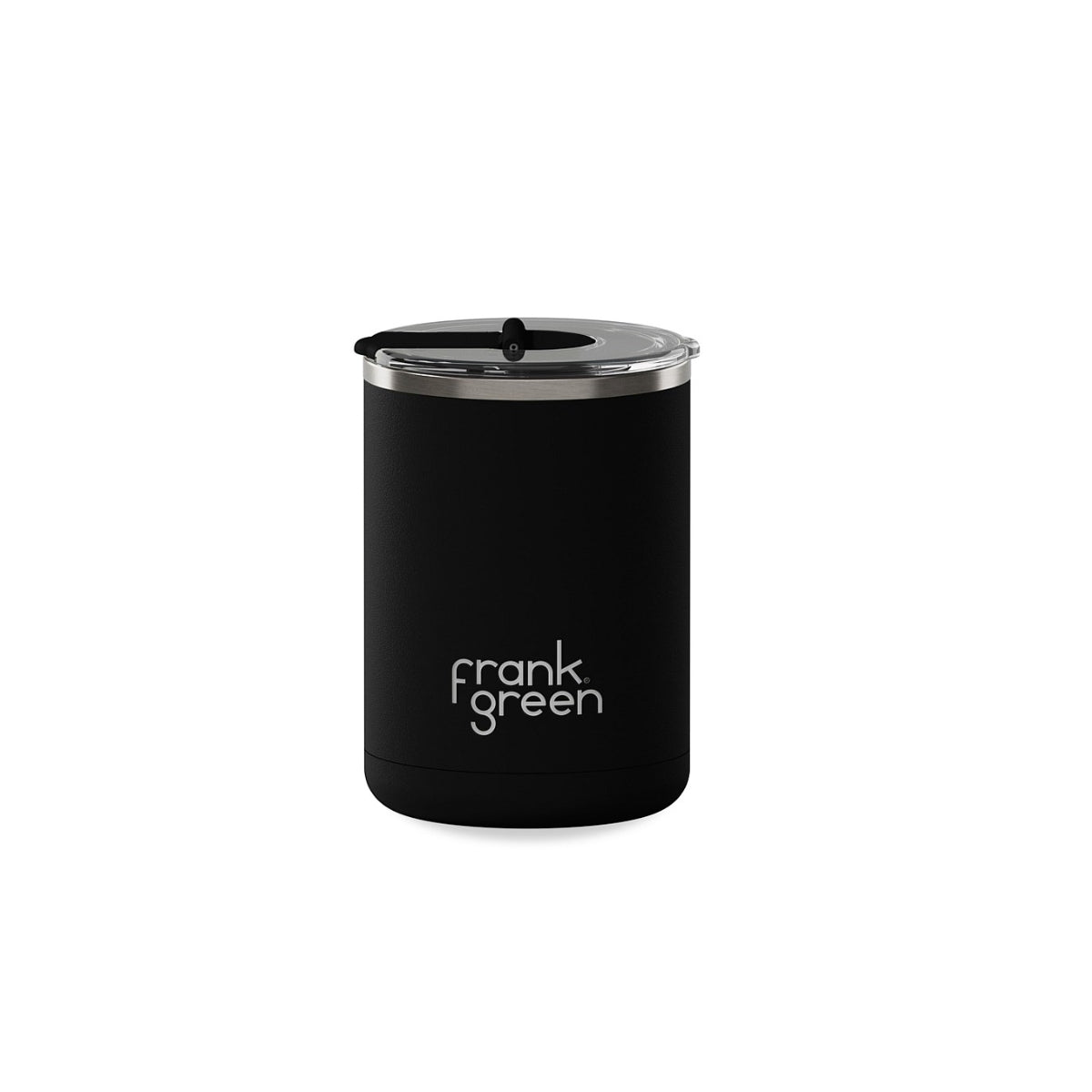 frank green 12oz Stainless Steel Ceramic Cup With Hinged Lid Midnight