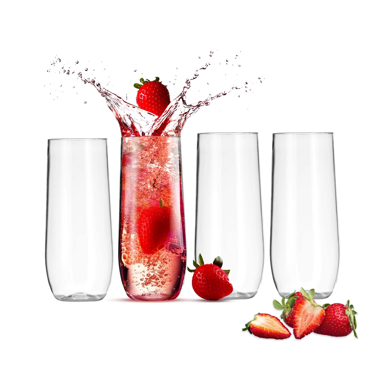 Rowdy Family Combination Pack 4 Wine 4 Champagne Pieces