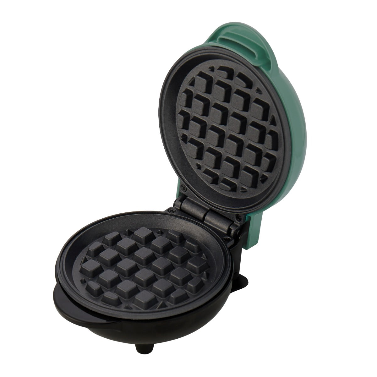 Electric Mini Waffle Maker Green 12.5x12.5cm