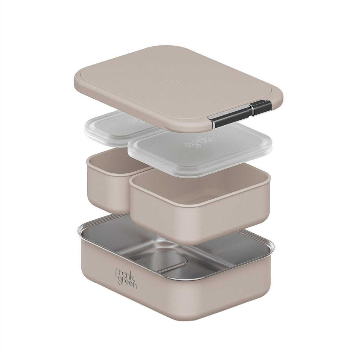 frank green Lunch Container With Silicone Lid Moon Dust