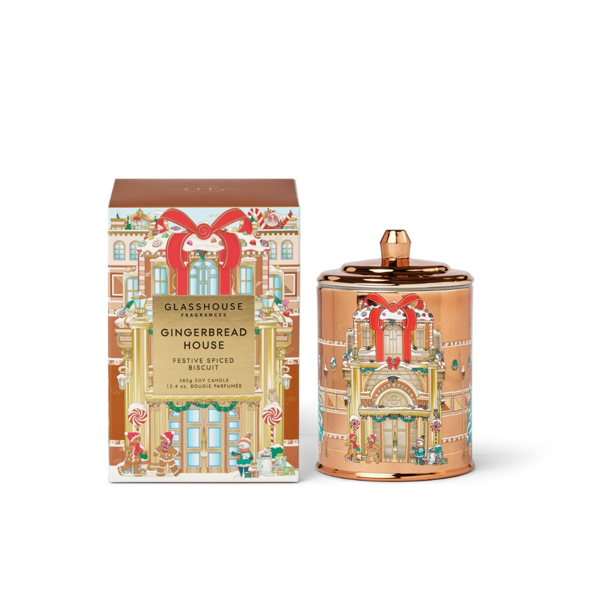 GF 380g Candle - Christmas - Gingerbread House - X25