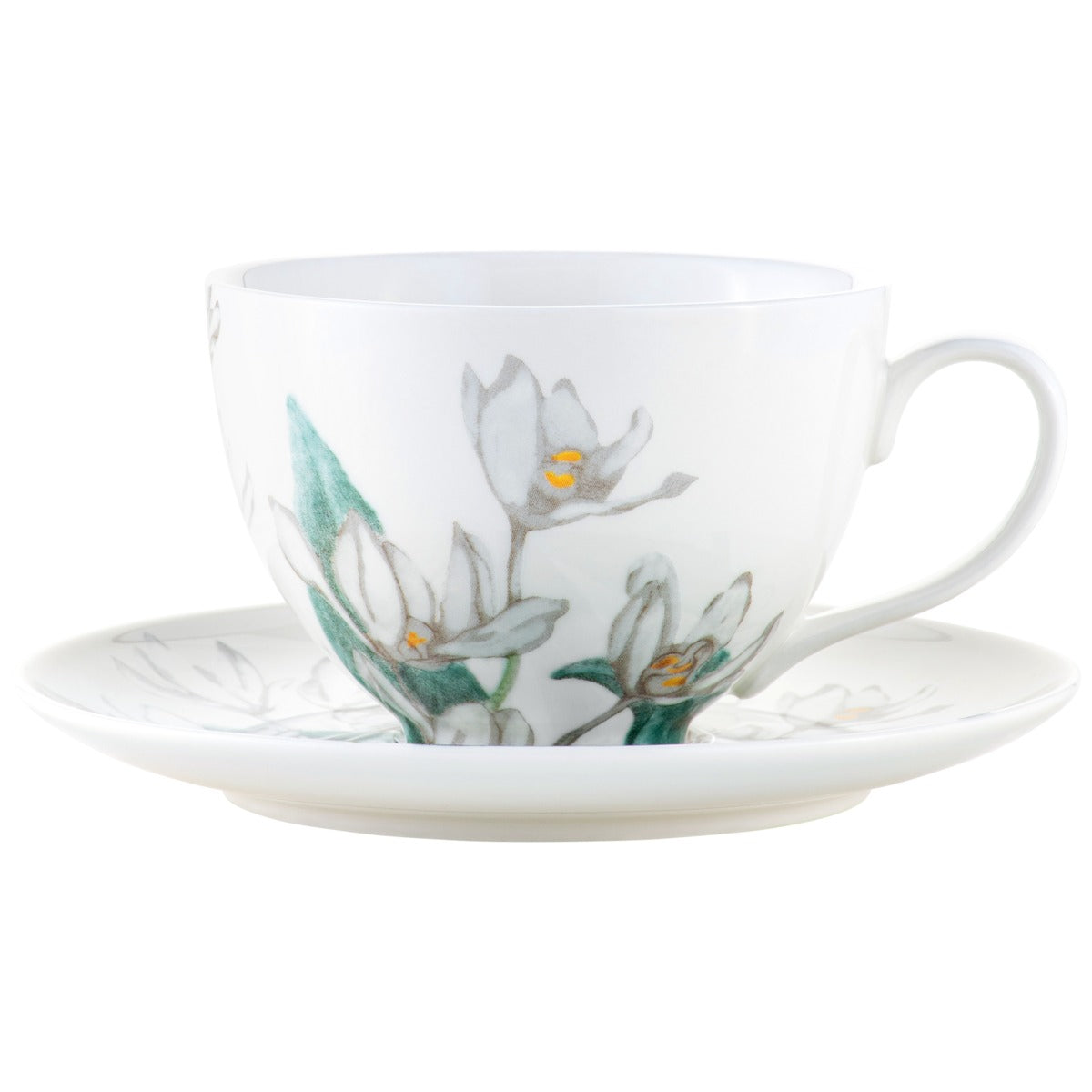 Maxwell & Williams Royal Botanic Gardens Australian Orchids Cup and Saucer White