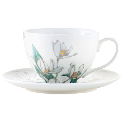 Maxwell & Williams Royal Botanic Gardens Australian Orchids Cup and Saucer White