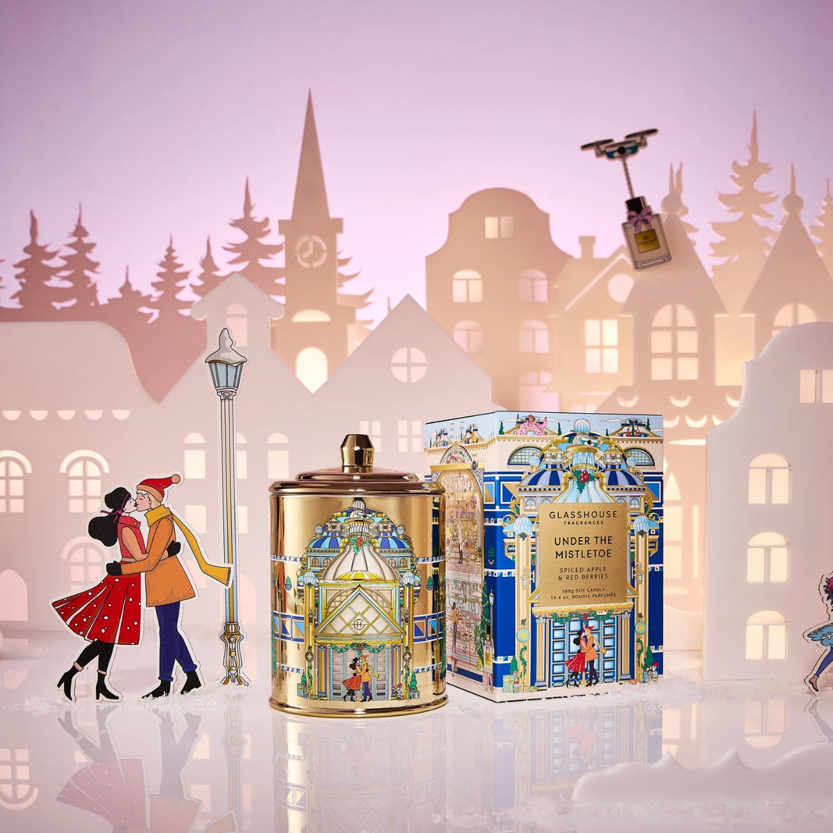 GF 380g Candle - Christmas - Under The Mistletoe - X25