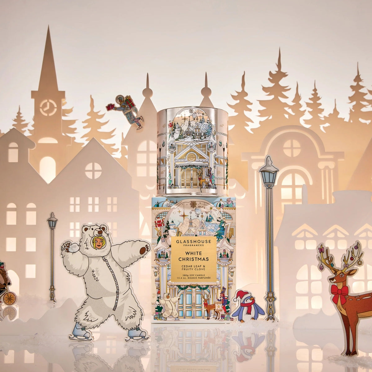 GF 380g Candle - Christmas - White Christmas - X25