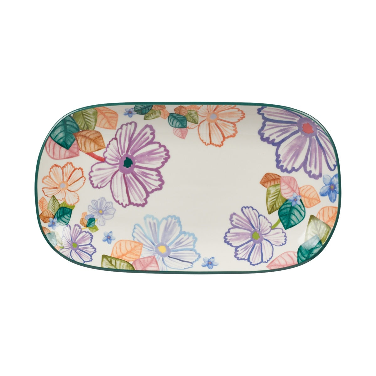 Poppy Love Oblong Platter 33x18cm Gift Boxed
