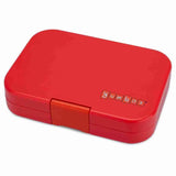 Yunbox Panino 4 Compartment Bento Style Lunch Box - Roar Red